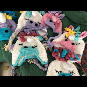 Crocheted Unicorn hat